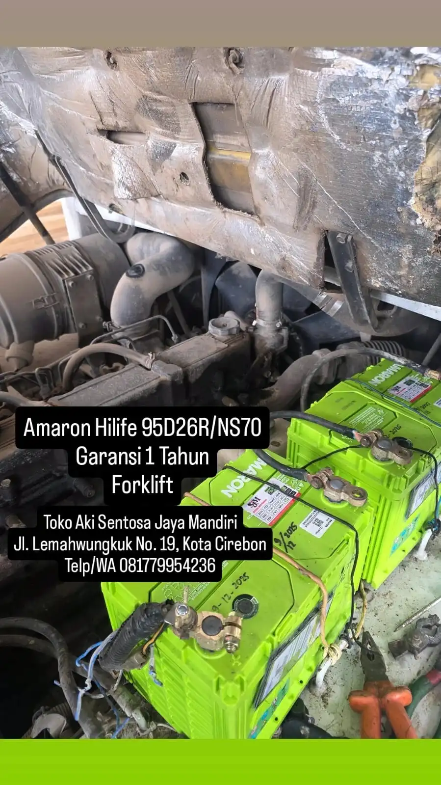 Instalasi Aki Kendaraan Niaga