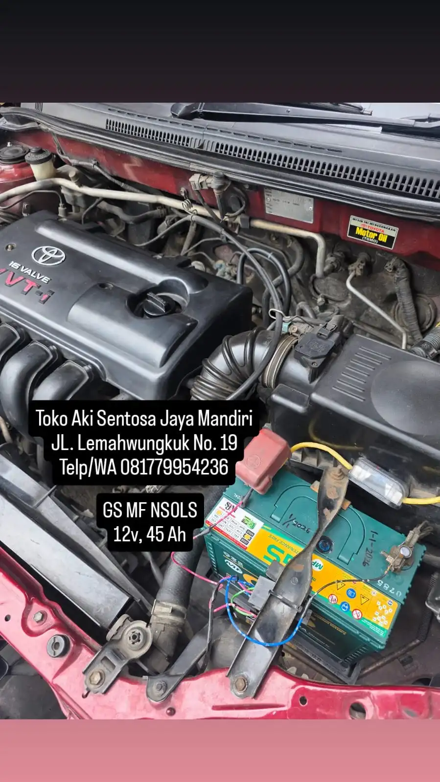 Pemasangan Aki Armada